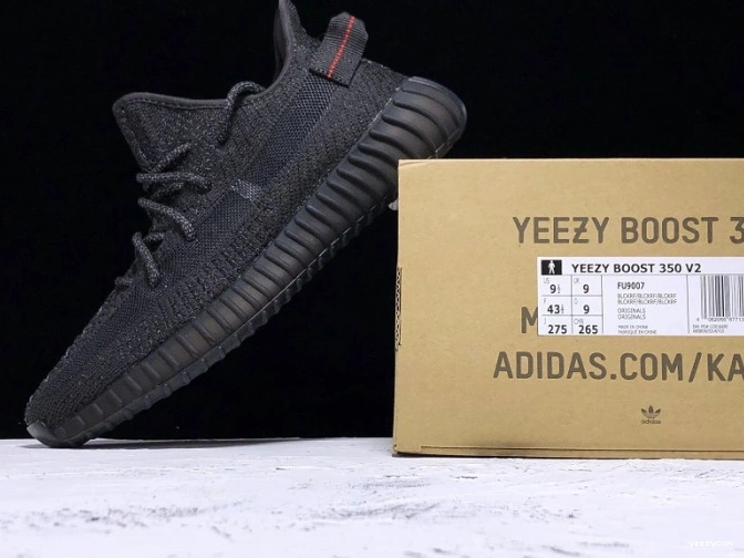 V2 Static 350 Black FU9007 Boost Adidas - (Reflective) Yeezy 0724